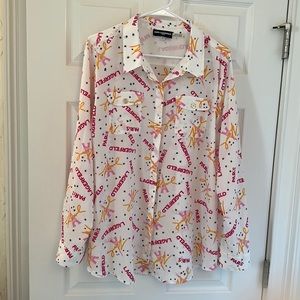 Karl Lagerfeld Blouse - Paris Whimsy Print